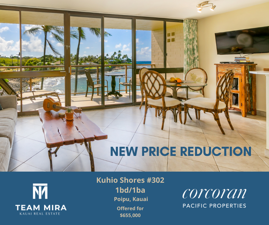 Kuhio Shores, Poipu Condo – Price Reduction